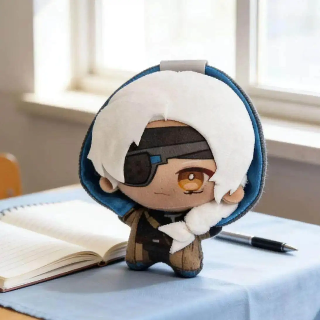 10CM Anime Overwatch Ana Amari Plushie Toys Stuffed Doll Cute Ana Decorative Plush Pendant Keychain Doll Holiday Gifts