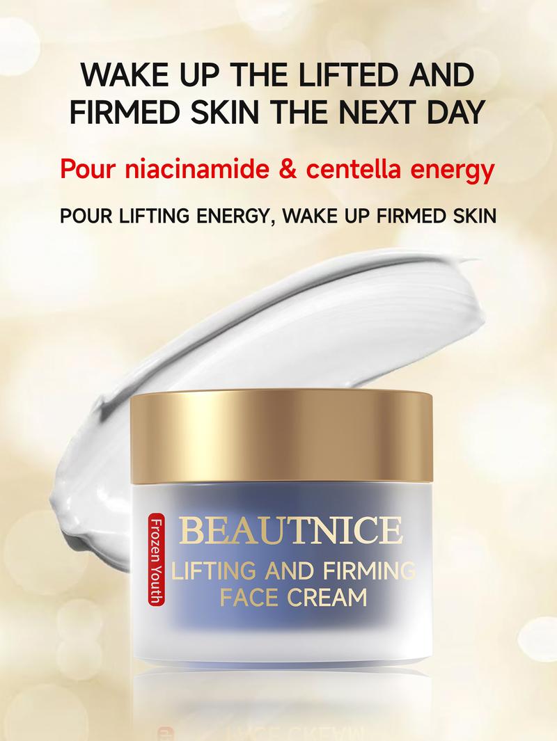 【l】BEAUTNICE Anti-Aging Face Cream - Hydrating Lifting& Firming Moisturizer with Niacinamide, Hyaluronic Acid &Botanicals | For Wrinkles, Dry & Sagging Skin | Plant-Powered Formula