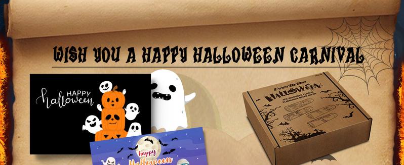 #JumpstartSale EverBrite Halloween Flashlights 4-Pack Halloween Gifts, Small LED Flash Light Handheld Torch with Lanyard 12AAA Battery Included, Mixed Color