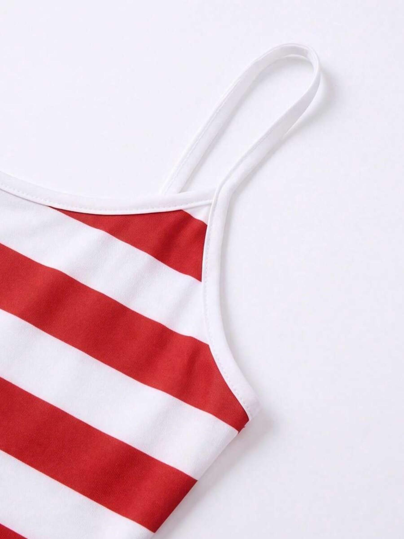 American Flag Print Cami Top, Spaghetti Strap Sleeveless Slim-Fitting Sexy Backless Casual Tank, Breathable Material, Multiple Flag Options, Plain Surface Design
