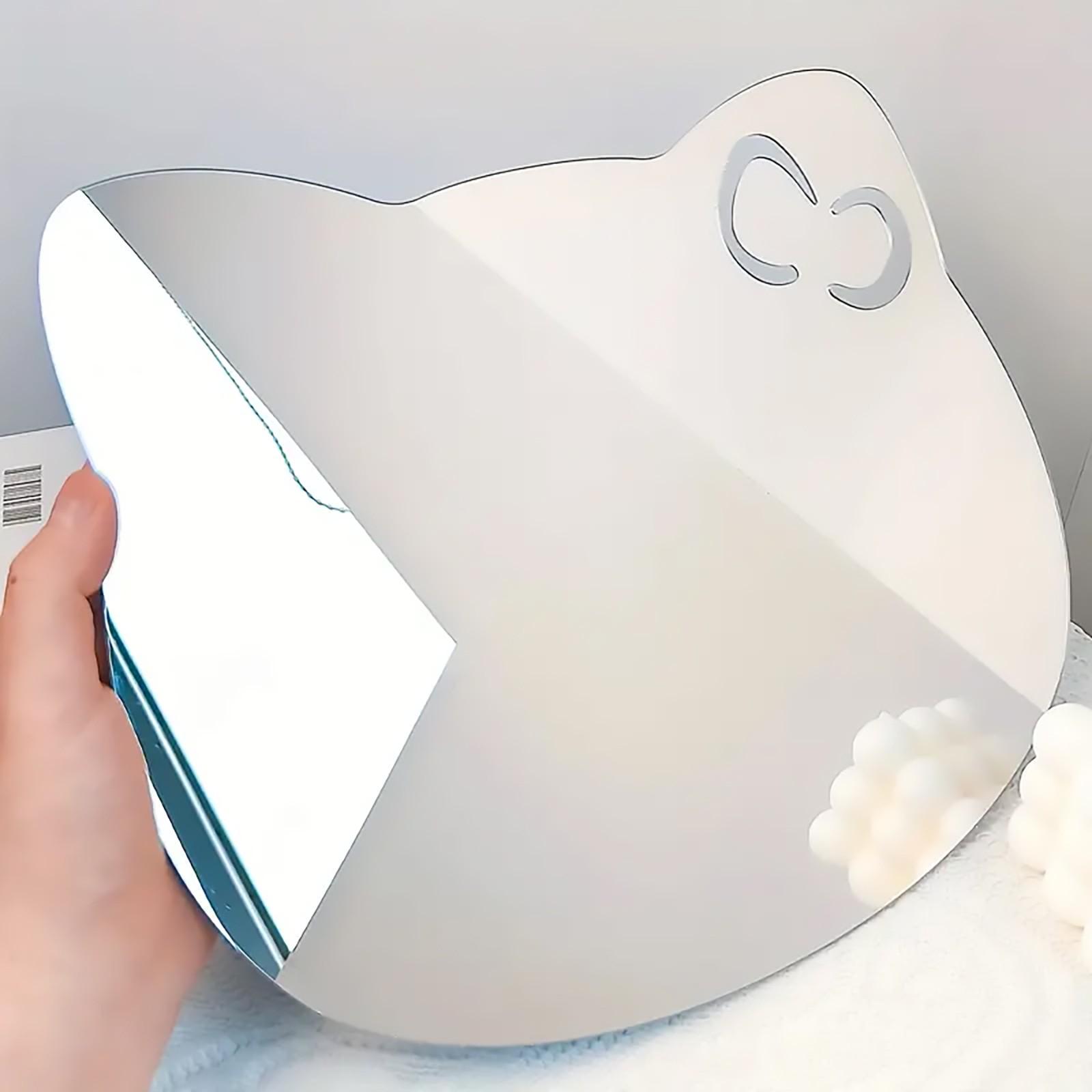 Adorable Animal Acrylic Mirror Wall Decals, 2mm Thick, Easy Peel off Design, Perfect for Home and Bathroom Decoration