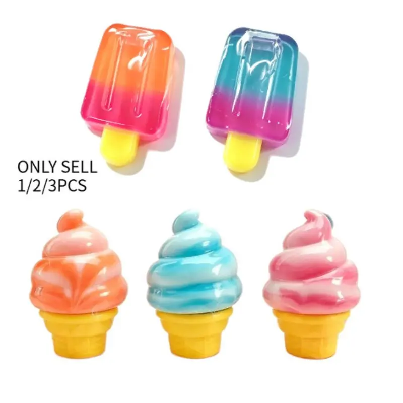 1/2/3pcs！Cone-Shaped Squeeze Toys, Ice Cream Shaped Stress Relievers, Boys And Girls Dress-Up Toys Food, Snack Theme Birthday Party Gift, Unique Present, Soft Toy Slow Rebound Squishy Sensory Toy