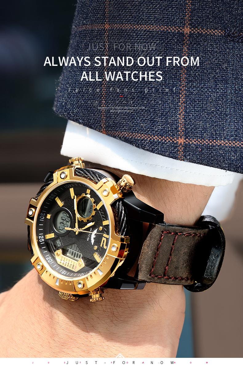 FEICE Fashion Men's Watch Large Dial Waterproof Luminous Watch Fashion High-end Multifunctional Sports Dual Time Zone Watch gift set FEICE Fashion Men's Watch Large Dial Waterproof Luminous Watch Fashion High-end Multifunctional Sports Dual Time Zone Watch gift set