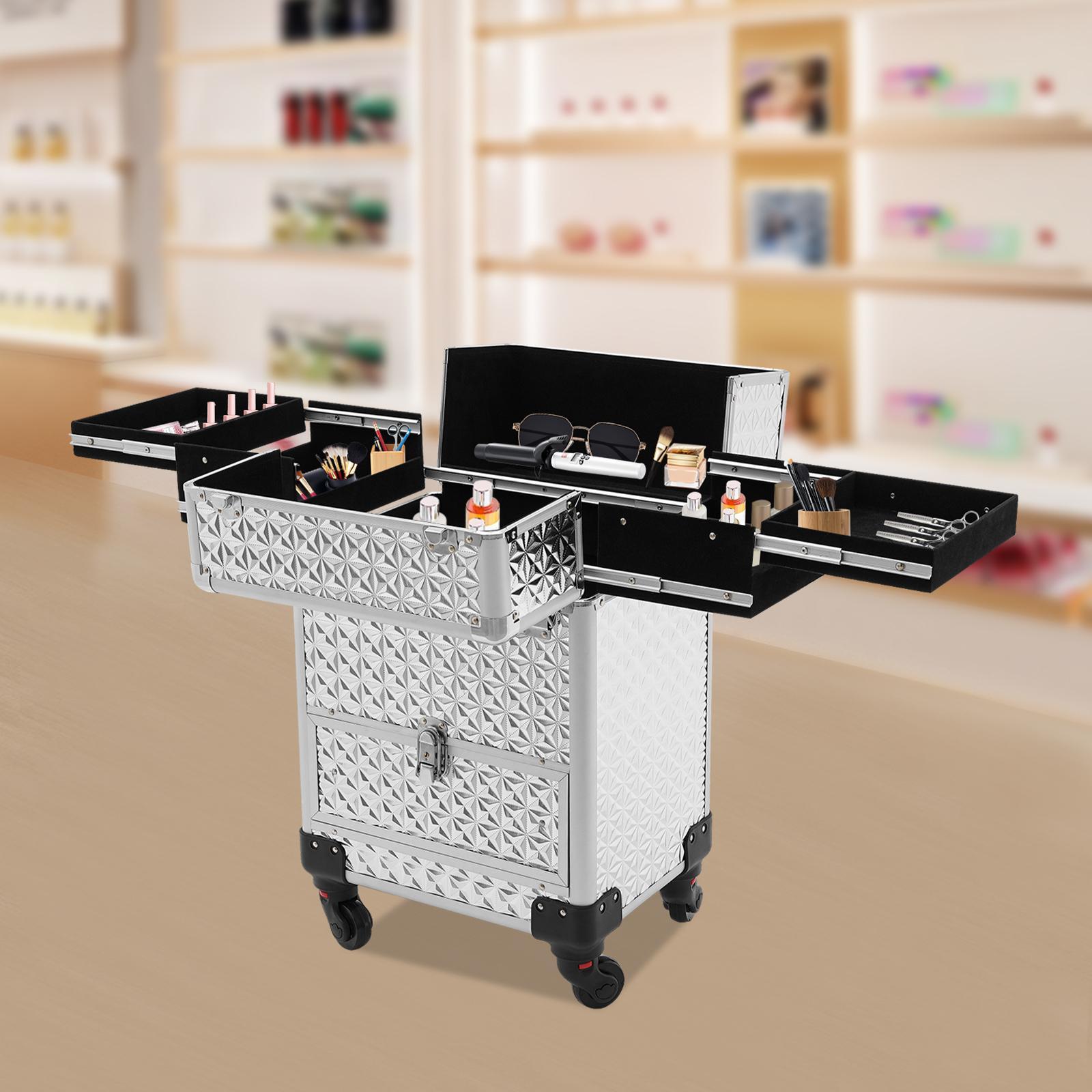 Rolling Nail Case Wheeled Manicure Storage Case Polish Organizer Professional Makeup Trolley for Studio or Travelling Nail Technician Artists Cosmetologist Stylist Rolling Nail Case Wheeled Manicure Storage Case Polish Organizer Professional Makeup Trolley for Studio or Travelling Nail Technician Artists Cosmetologist Stylist