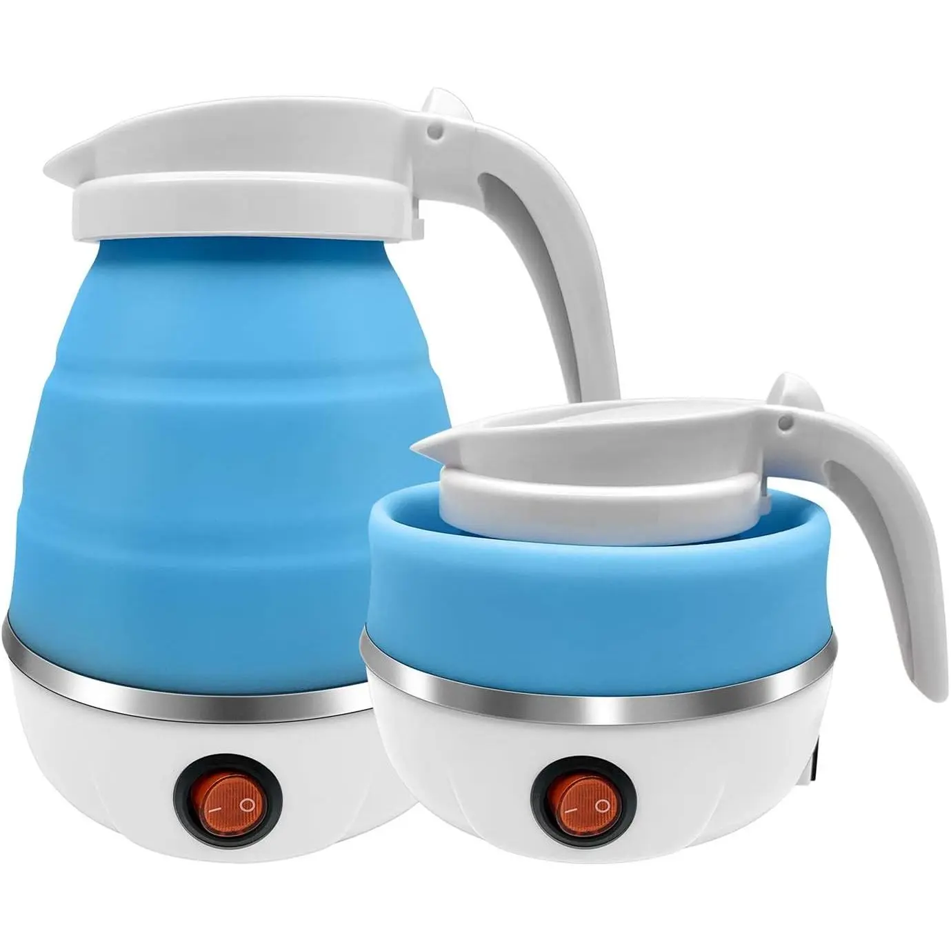 0.6L Small Travel Foldable Electric Kettle Collapsible Coffee Tea Kettle | Automatic Shut-Off,Portable Foldable,Easy Storage