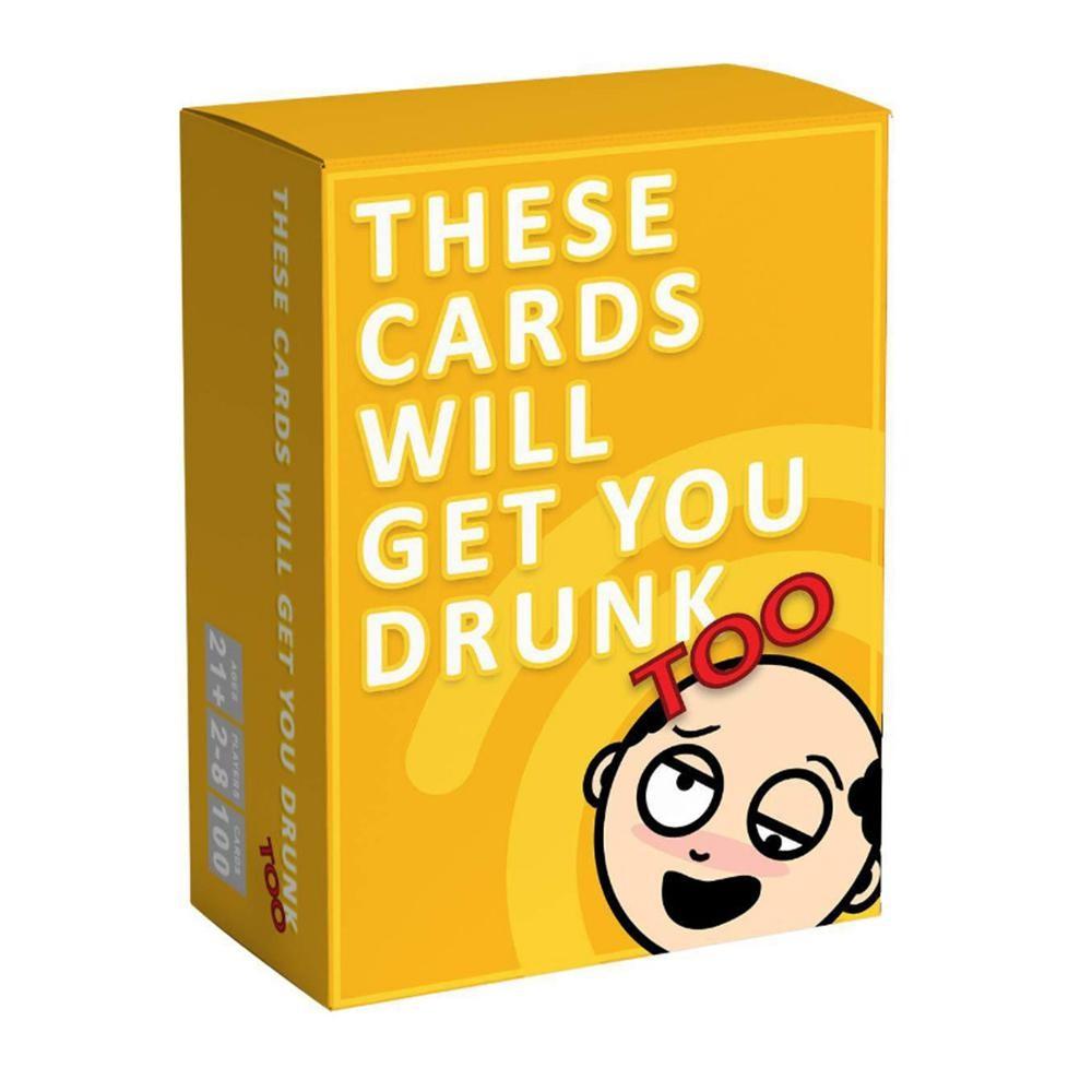 These Cards Will Get You Drunk, Fun Adult Drinking Game for Parties，Adult Fun Drinking Card Game, Laugh Together at Parties, Perfect for Gatherings, Home Nights, Pre-Event Warm-Up, Adult Drinking Games