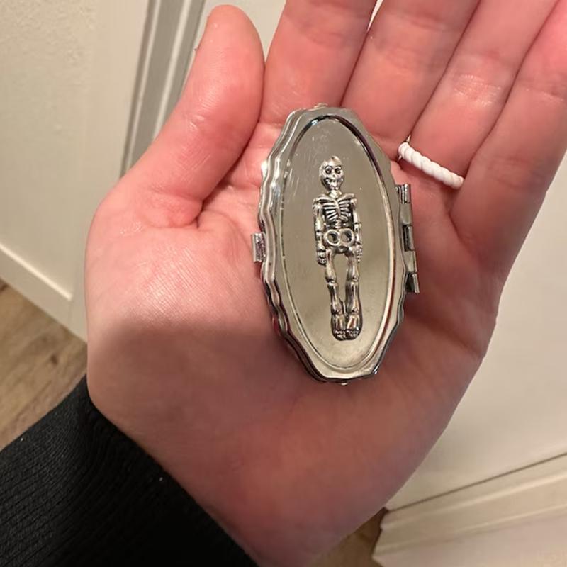 Gothic Skeleton Pill Organizer, Stylish Storage Solution for Pills & Medications, Perfect Gift for Gothic Lovers