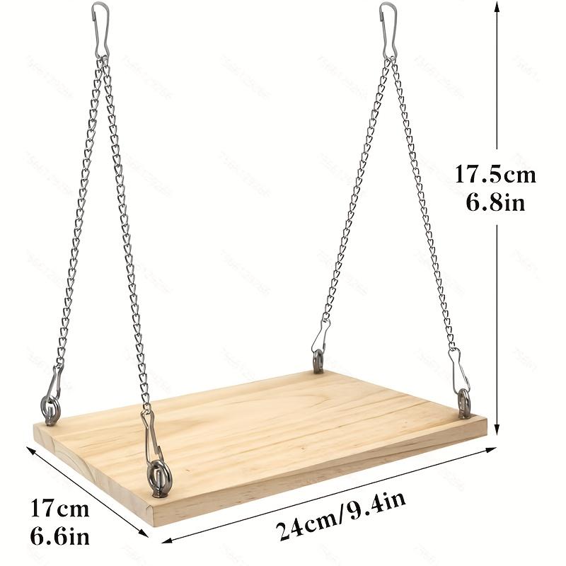 Hamster Mini Wooden House Swing, Durable Material, Hamster Cage Decor, Ideal for Hamsters, Chinchillas, Golden Bears, Home Decoration