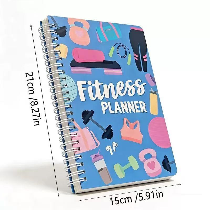 Fitness Planner Notebook for Sports Enthusiasts, Track Workout Progress, Manage Health Goals, No Date Design, Ideal for Fitness Lovers