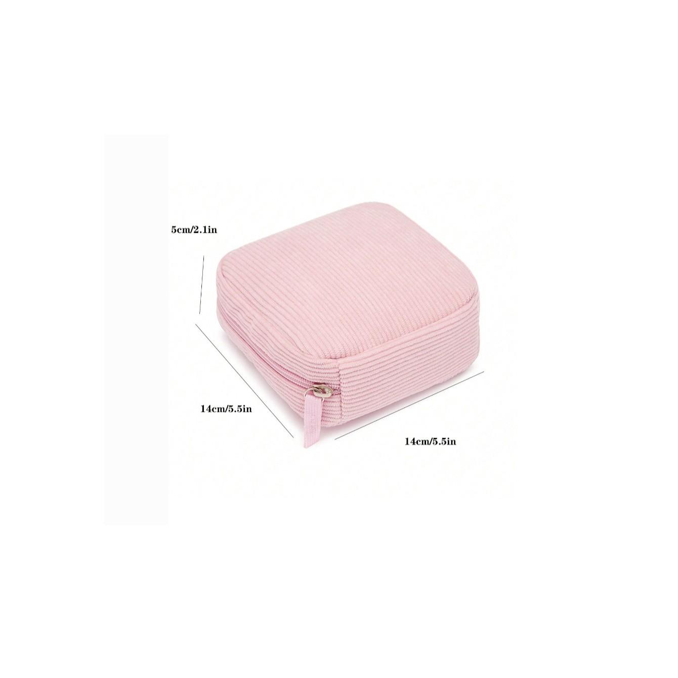 Women Portable Period Kit Bag, Sanitary Napkin & Pad Holder, Compact Cosmetics Organiser, Makeup Organizer Pouch, Ideal for Travelling, Daily Use