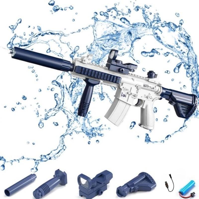 Rechargeable Large Electric Water Gun for Summer Parties, Outdoor Pool and Beach Fun, Lithium Battery Powered Toy for All Ages