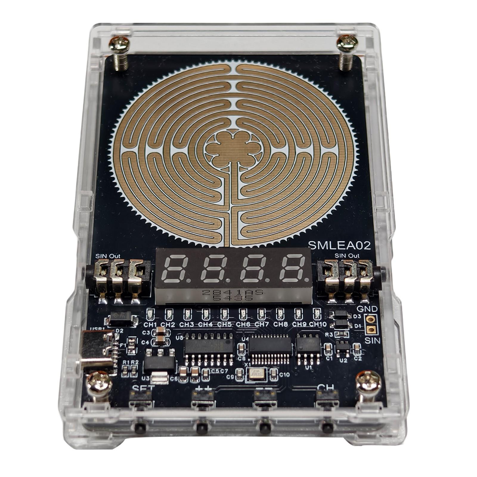 7.83hz Schumann Wave Generator, Pure Sine Wave, 10 Channels Switchable, Dual 3.5mm Audio Output, Pemf Pulse Em Field, Sleep Aid, Stress Relief