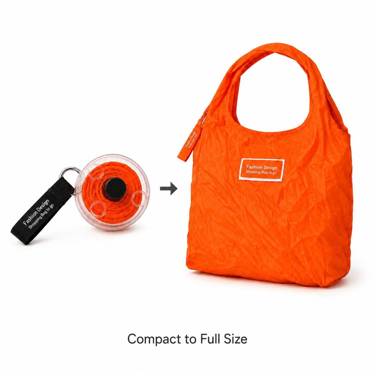 Portable Round Disc Retractable Foldable Shopping Tote Bag - Rotatable Compact Eco-Friendly Grocery Handbag, Reusable Storage Bags, Plastic-Free Sustainable Supermarket Haul Swap, Lightweight Organizer with 4 Assorted Colors, Grocery Hauls, Collapsible