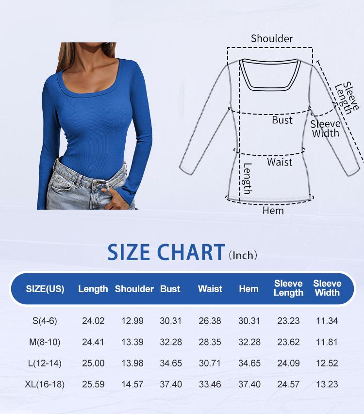 AUTOMET Womens 3 Pack  Ribbed Knit Long Sleeve Shirts Square Neck Tops Casual Basic Tees Crop Tops Fall Outfits Fashion Clothes Fallreshness SpringStatements