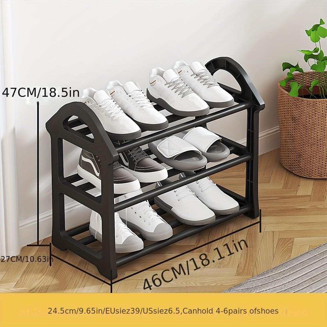 Multi-Layer Metal Shoe Rack, Durable and Space-Saving, Ideal for Entryway, Closet, Bedroom, Garage, Ground Installation Storage Organizer