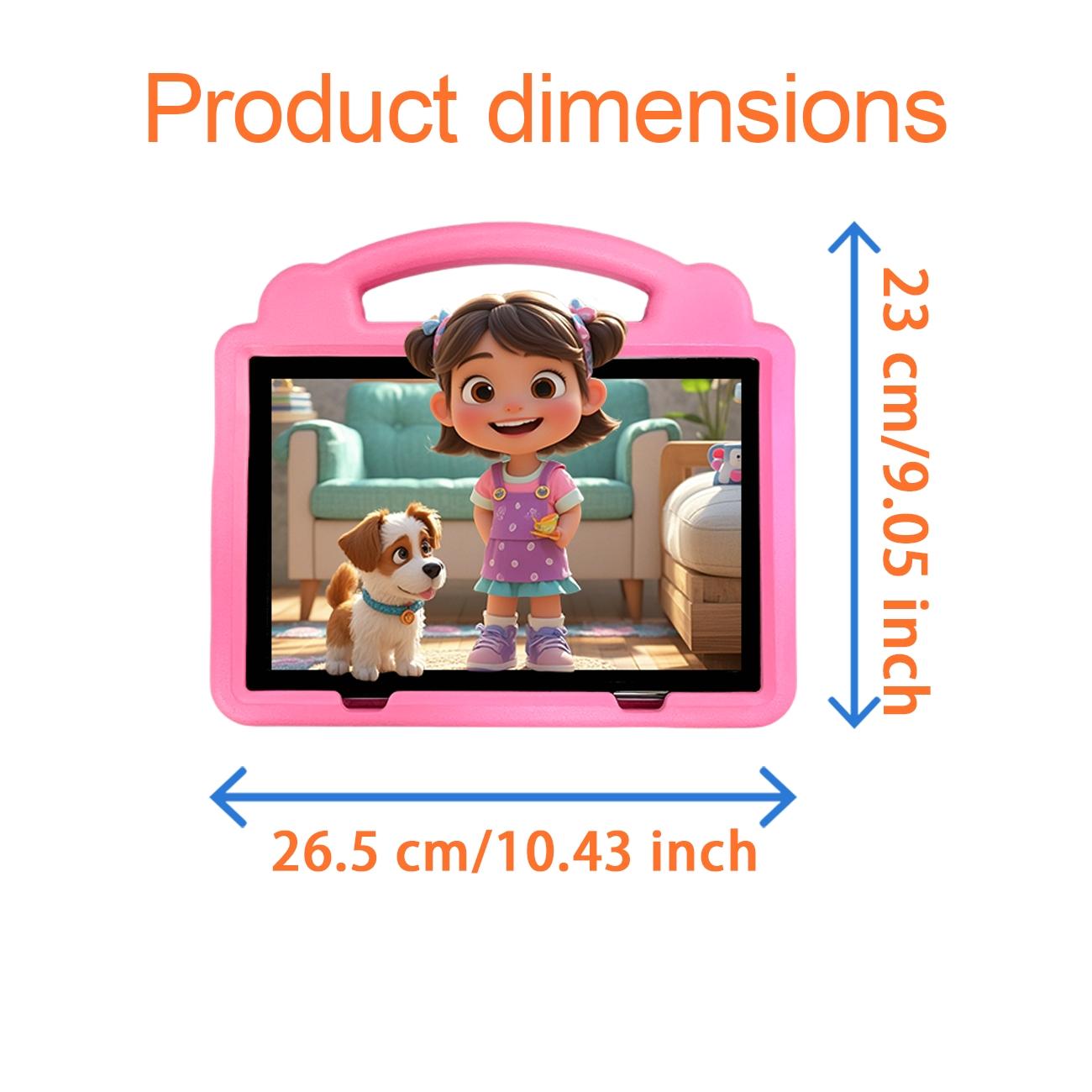 10.1 Inch Tablet PC Student Tablets for Education & Learning, Dual Camera Parental Control, Shockproof Case, Android Os, Blue Colors