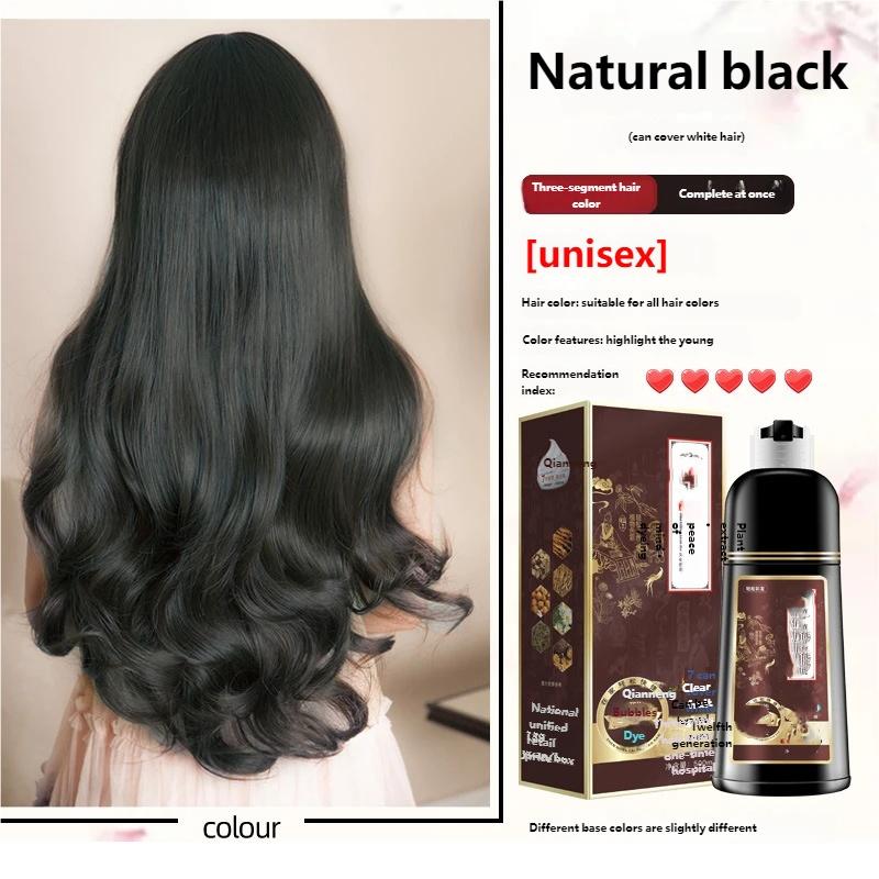 At-Home Hair Dye 500ML, Gentle Formula, Non-Sticky, Covers Hair, Unisex, Large Capacity, Recyclable, No Alcohol or Aerosol