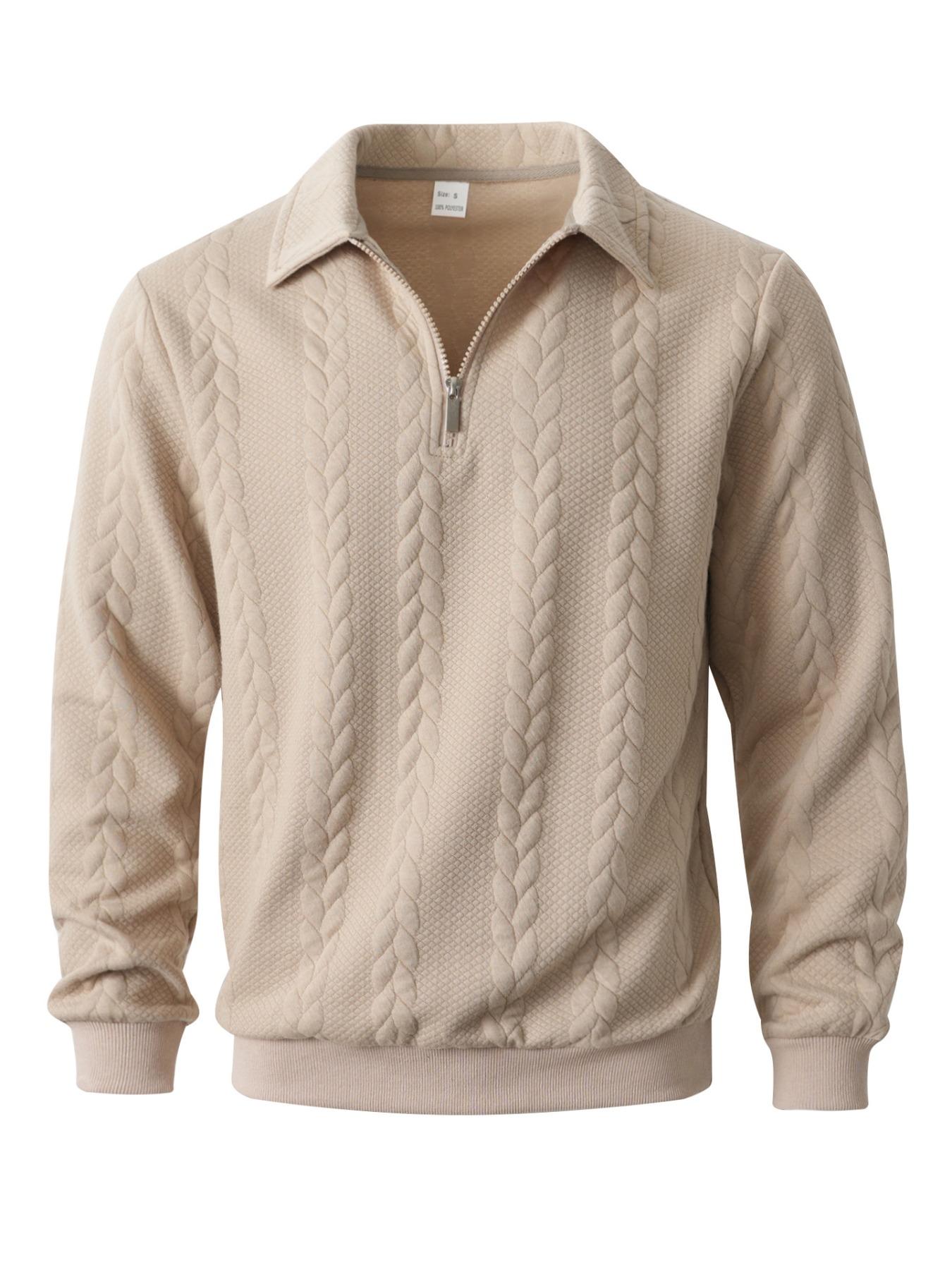 Men's Spring Outfits Knitted Polo Neck Long Sleeve Fitted Knitwear Sweatshirt for Daily Wear, Casual Basic Knitwear, Old Money Zipper Half Button Design, Casual Versatile Sweater Pullover, Essential for Man's Wardrobe Men's Spring Outfits Knitted Polo Neck Long Sleeve Fitted Knitwear Sweatshirt for Daily Wear, Casual Basic Knitwear, Old Money Zipper Half Button Design, Casual Versatile Sweater Pullover, Essential for Man's Wardrobe
