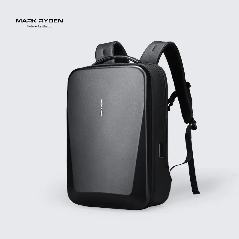 Marco Leyden Hard Shell Backpack Men's Laptop Bag College Student Premium Business School Bag Laptop Work Bag