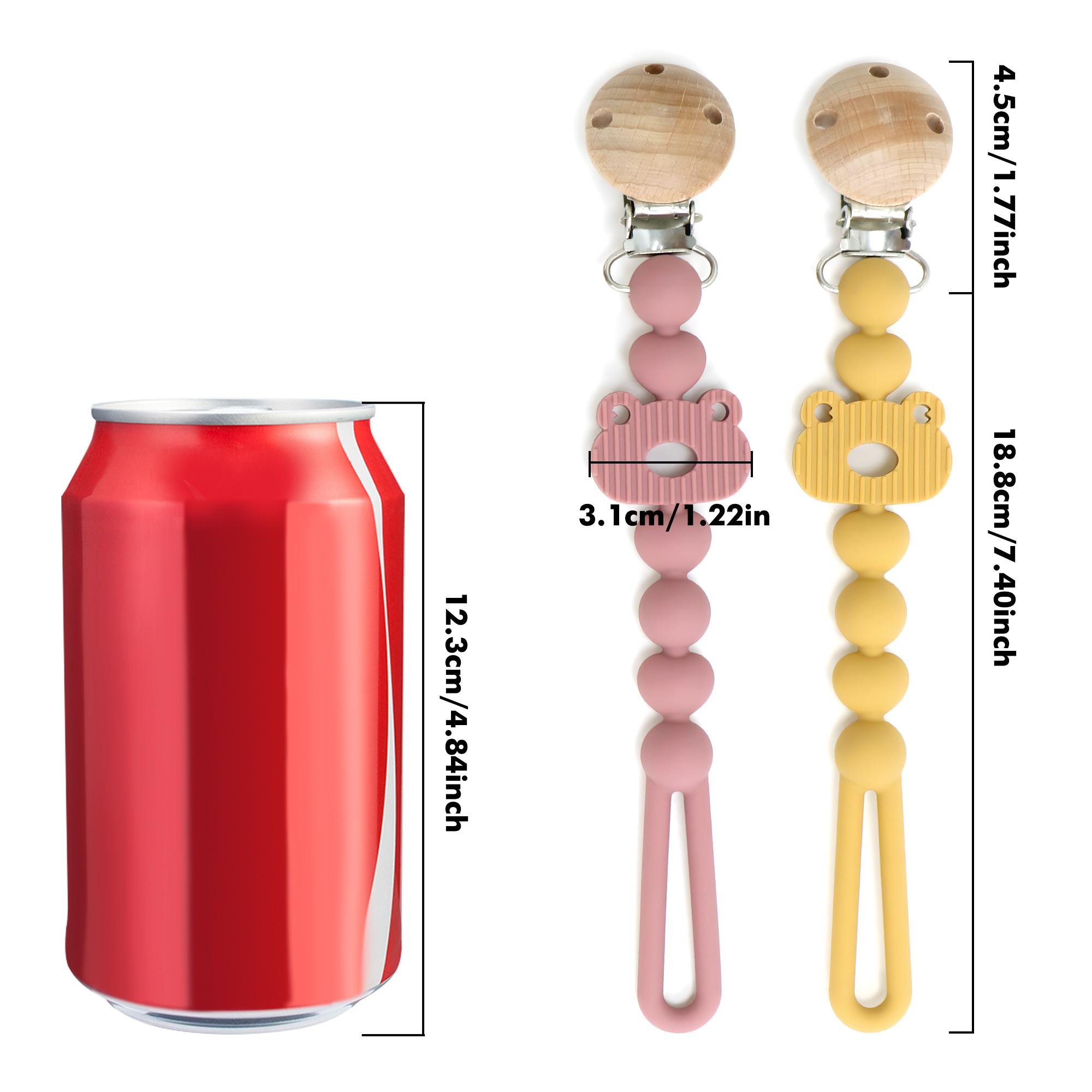 Silicone Pacifier Clip, Frog Shape Pacifier Holder, Suitable for Boys and Girls, Relieves Teething Pain, Baby Essential, Safe for Newborns