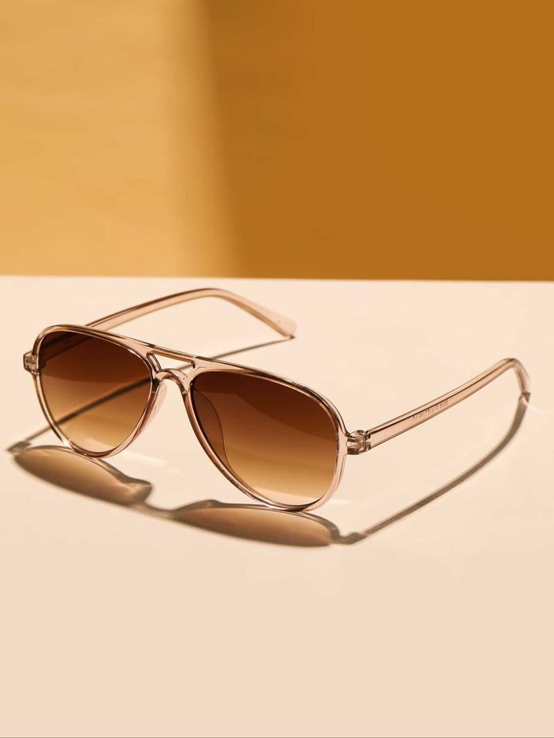 Women's Vintage Leopard Pattern Sunglasses, Trendy Casual Sunglasses for Everyday Use, Fashion Accessories for Outdoor Activities, Trendy Beach Eyewear