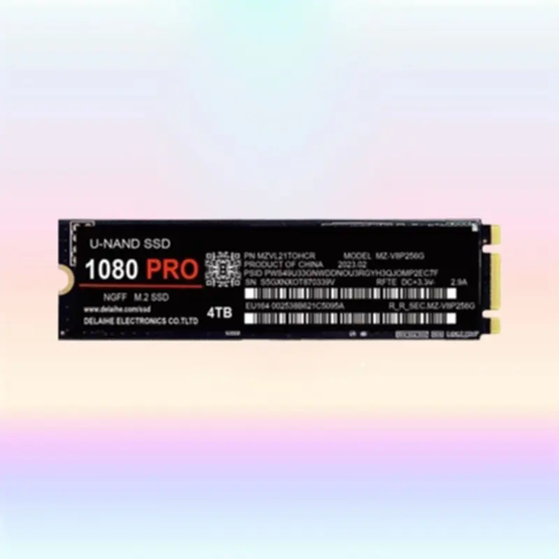 High-Speed M.2 NGFF Solid-State Internal SSD Hard Drive, 1TB/2TB/4TB High-Performance Data Storage Drive