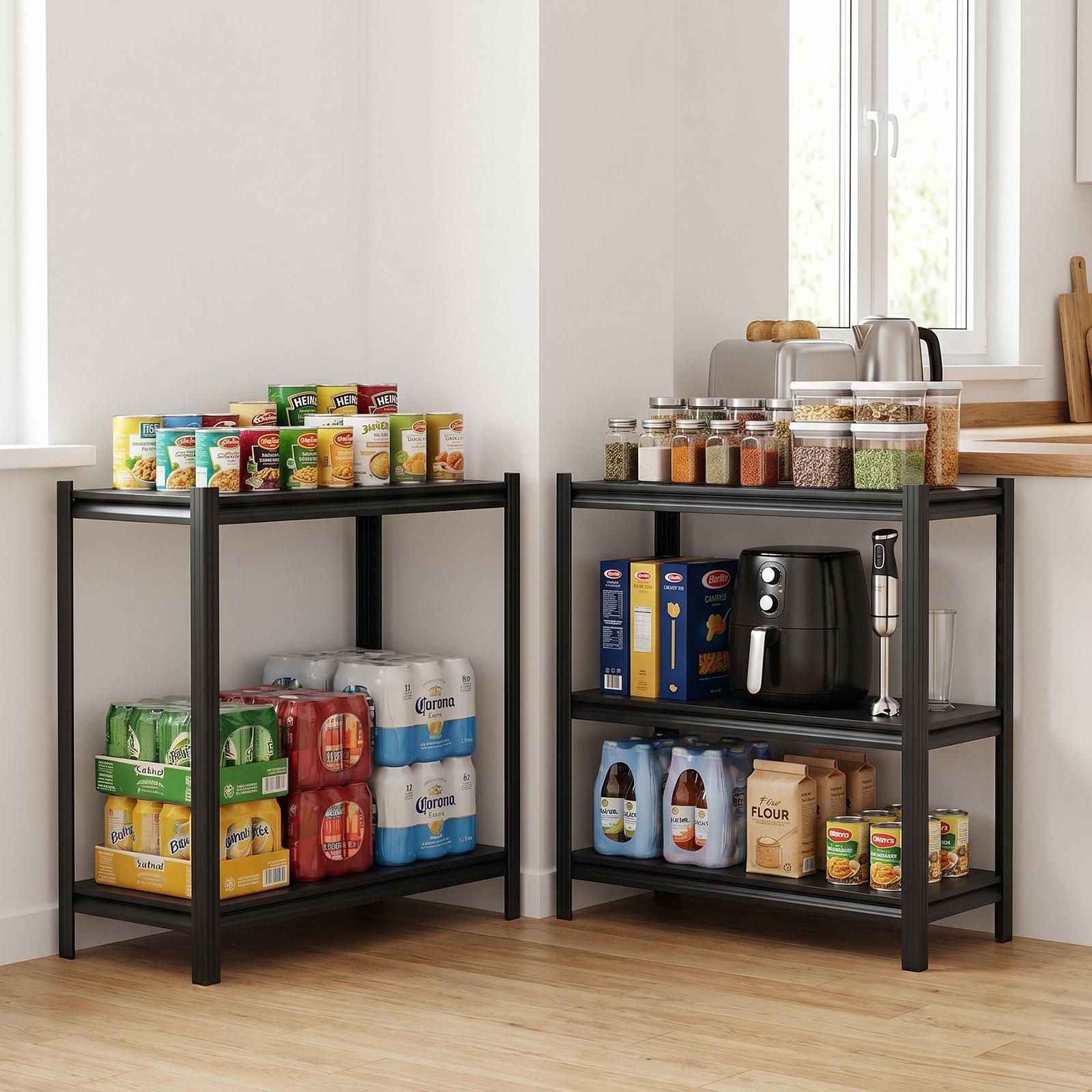 VEVOR Storage Shelves, 5-Tier Adjustable, 2500 lbs Capacity, Heavy Duty Garage Storage Shelving Unit, Metal Utility Rack Shelf, for Garage Warehouse Basement Kitchen, 48.43" W x 18.31" D x 71.38" H VEVOR Storage Shelves, 5-Tier Adjustable, 2500 lbs Capacity, Heavy Duty Garage Storage Shelving Unit, Metal Utility Rack Shelf, for Garage Warehouse Basement Kitchen, 48.43" W x 18.31" D x 71.38" H