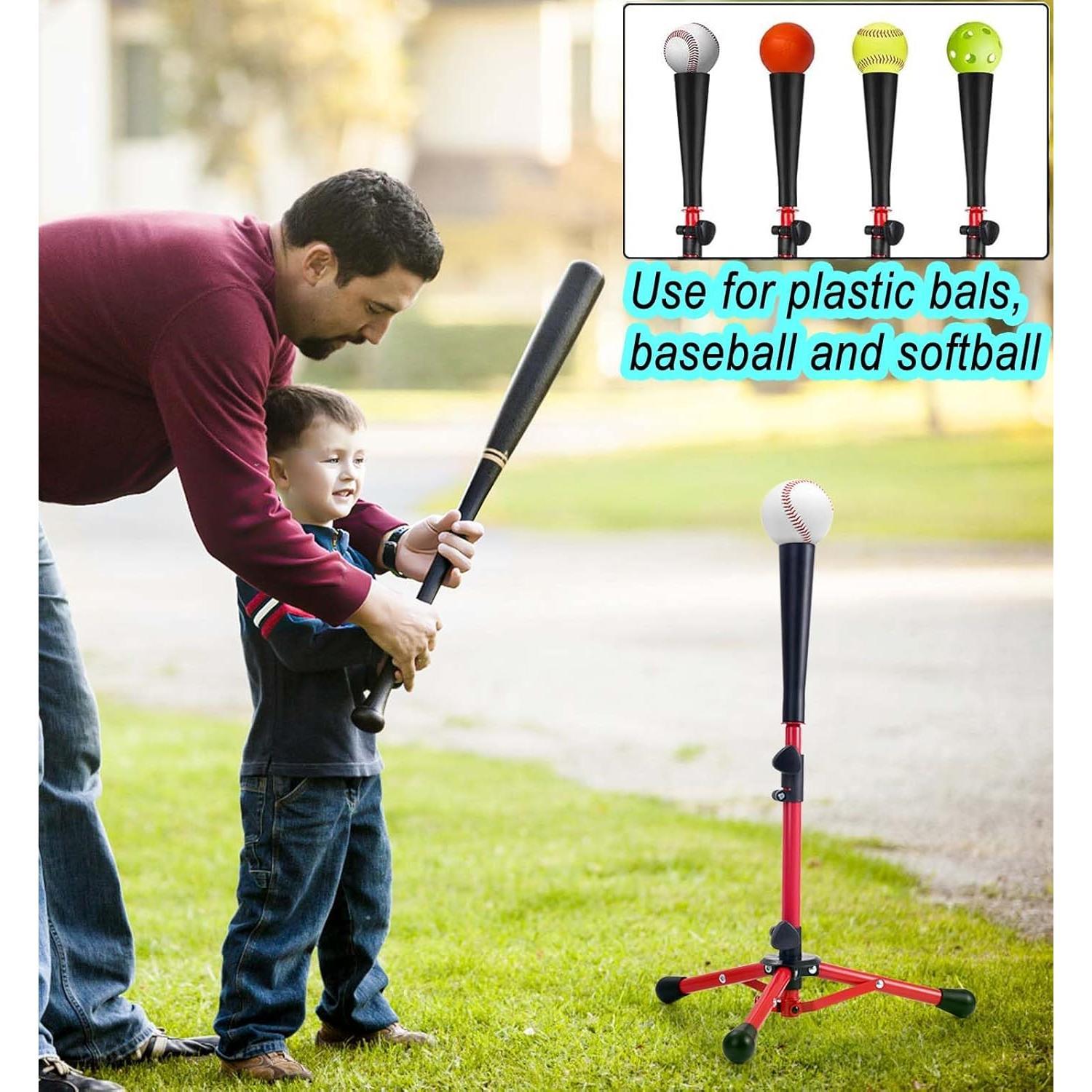 Baseball Tee for ,Batting Tee,Softball Tee,tee Stand, Youth Hitting Tee,Teeball Tee,Travel Tee,Easy Adjustable Height 20.5-30.2inch