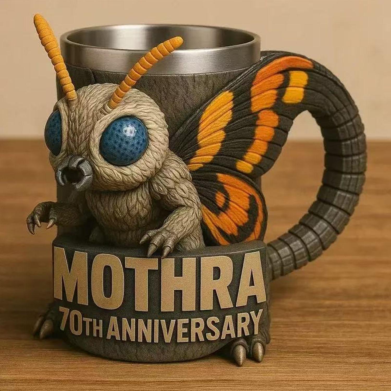 Godzilla 70th Anniversary Resin Mug, Limited Edition Collectible Drinkware, Durable & Stylish Design, Perfect Gift Idea