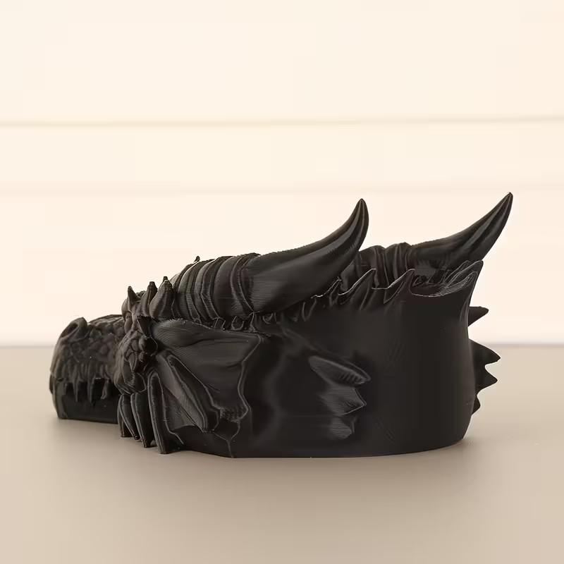 Gothic Dragon Head Jewelry Organizer Tray, Dark Theme Desktop Decor, Practical Ring Necklace Holder, Cool Desk Accessory