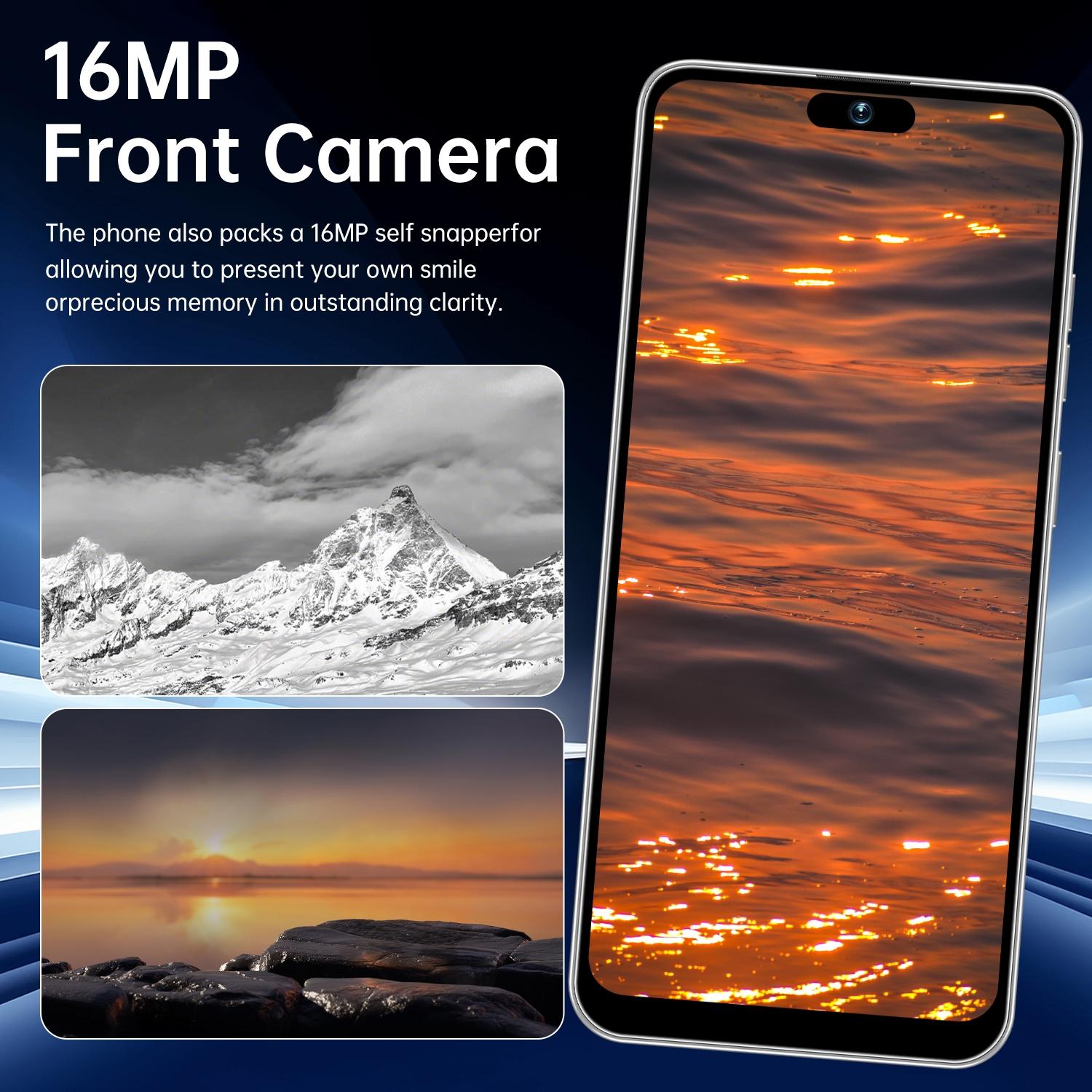 Ptkesal 17 Pro Max Smart Android Phone, Octa-Core Processor, 6gb RAM + 64GB Storage, Dual Camera, 6.93-Inch Screen, 5000mah Battery, Dual Sim