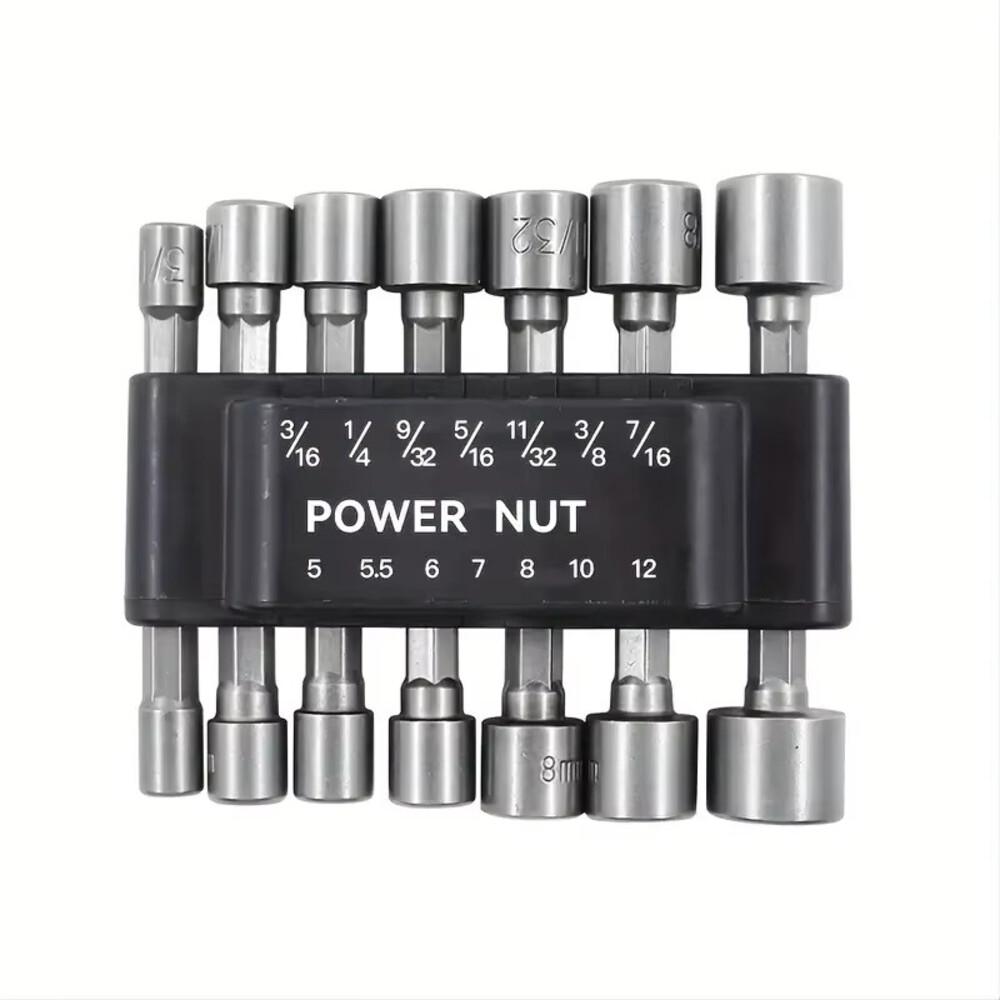 14-Piece Non-Magnetic Socket Set, Electric Hex Wrench Bits, Pneumatic Screwdriver Sockets, Wholesale Combo Kit for DIY Tools