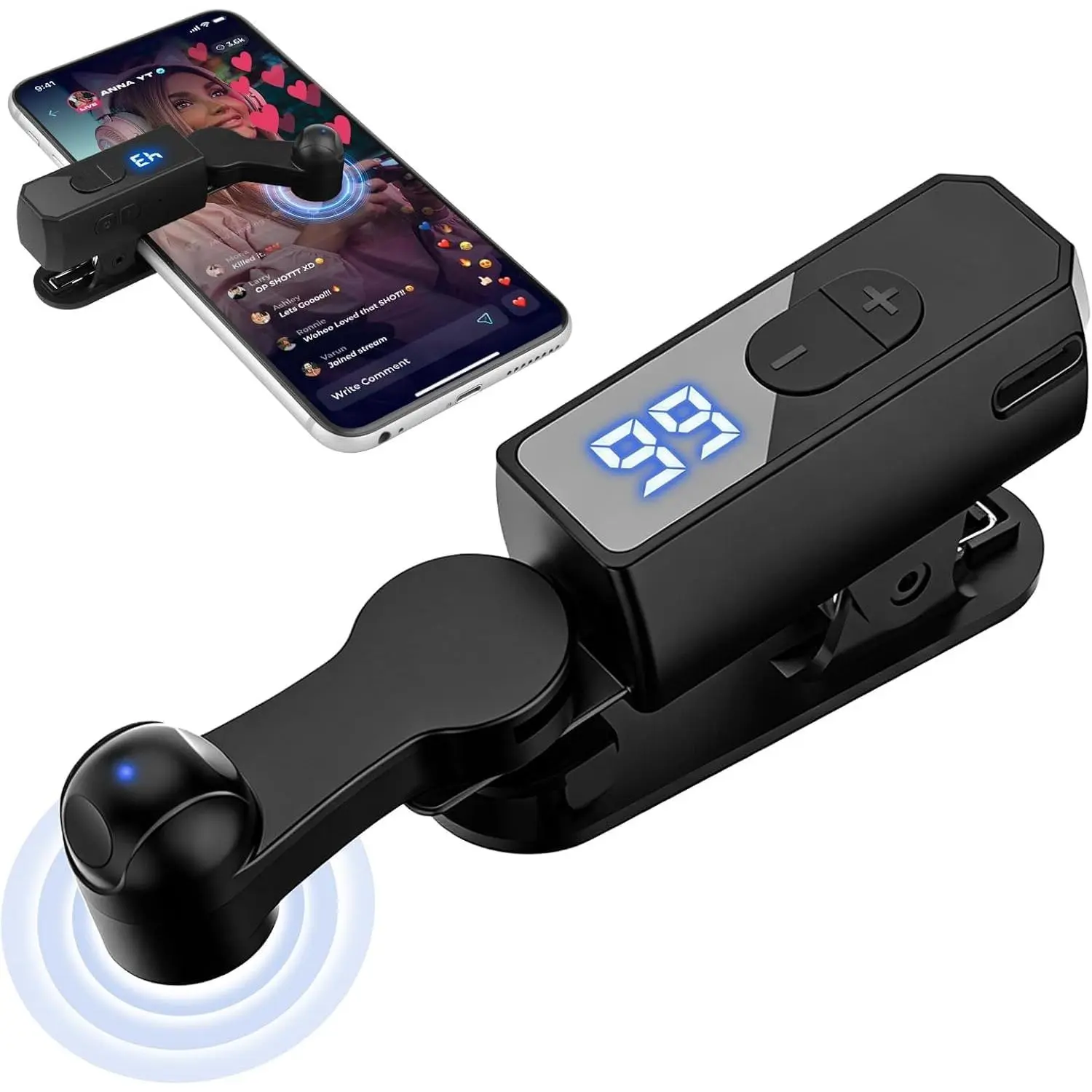 2026 Upgraded Mobile Game Auto Clicker - Rechargeable Phone Screen Tapper Gaming Accessory with Built-in Battery, Automatic Screen Clicker for Live Streaming Likes, App Interaction & Gaming