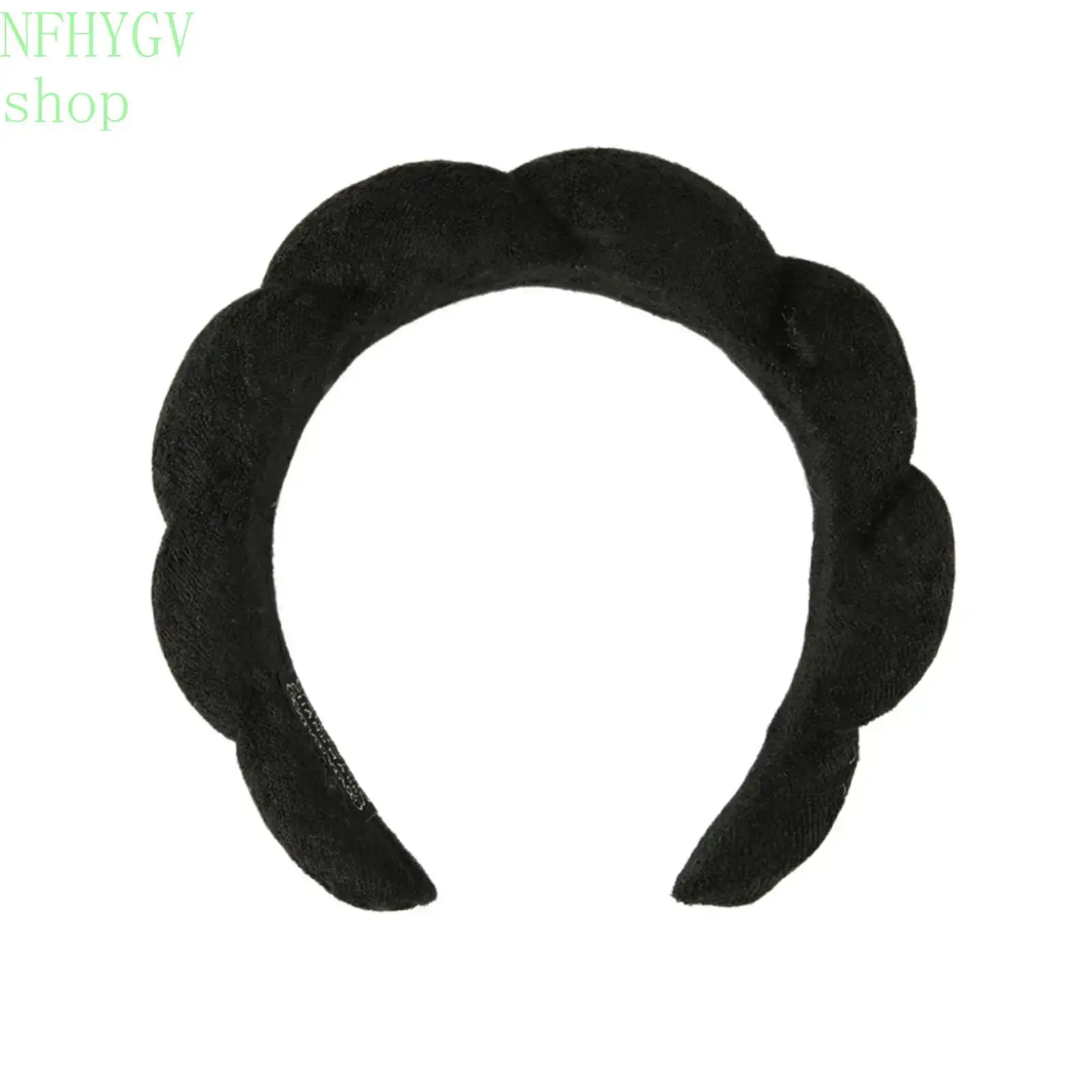 Black terry cloth
