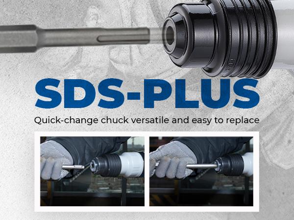 【5-year warranty】DongCheng 1-1/8 Inch SDS-Plus Rotary Hammer Drill with Safety Clutch, 9.2 Amp Heavy Duty Corded Demolition Hammer for Concrete, 3.6 Joules, Including 3 Drill Bits, Flat Chisels and Point Chisels Power Tools 【5-year warranty】DongCheng 1-1/8 Inch SDS-Plus Rotary Hammer Drill with Safety Clutch, 9.2 Amp Heavy Duty Corded Demolition Hammer for Concrete, 3.6 Joules, Including 3 Drill Bits, Flat Chisels and Point Chisels Power Tools