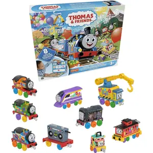 Thomas & Friends Toy Trains Gift Set Thomas’ 7 Days of Surprises, 10-Piece Diecast Vehicles with Cargo for Kids Ages 3+ Years (Amazon Exclusive)