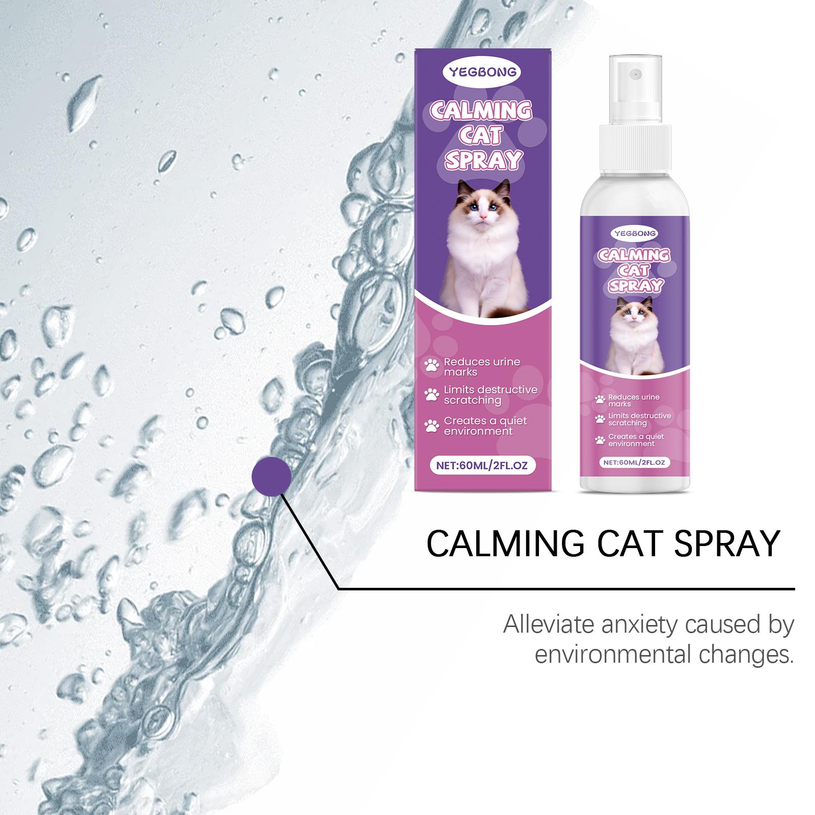 Cat Care Spray for Calming Anxiety, Prevents Scratching and Urinating Issues, Gentle Cat Behavior Management Spray