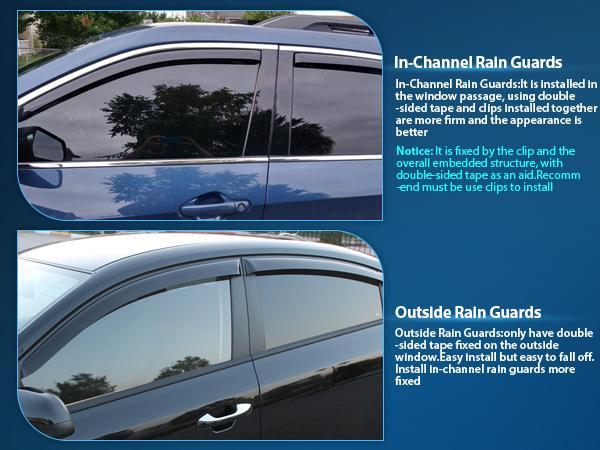 Nilight Vent Window Visors for Jeep Compass 2017 2018 2019 2020 2021 2022 2023 2024, in-Channel Rain Guards, Original Window Deflectors-4PCS Car Accessories Auto Accessories  dealsforyoudays