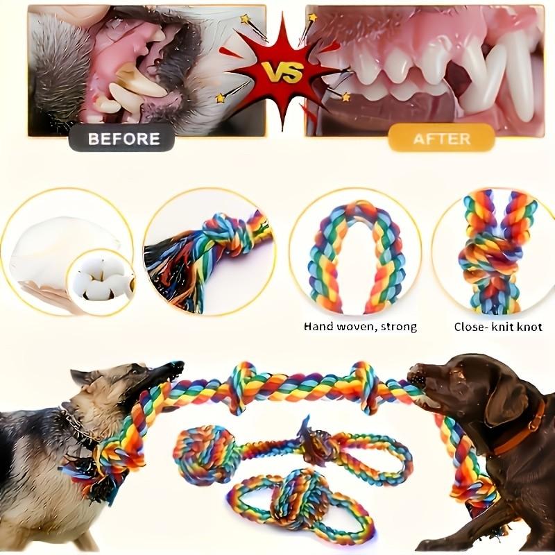 Durable Chew Toy for Aggressive Chewing, Teething Toy for Medium to Large Dogs, Heavy-Duty Rope Toy for Big Breeds, Essential Pet Gear