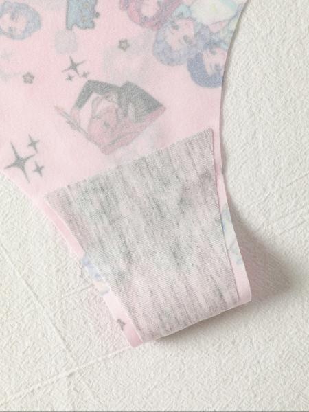 K-Pop Demon Hunter, Women's Breathable V-Back Ice Silk Panties, Fitted Casual Underwear for All Seasons, Extra Thin Comfortable Ladies Lingerie Set, Soft Breathable Knicker