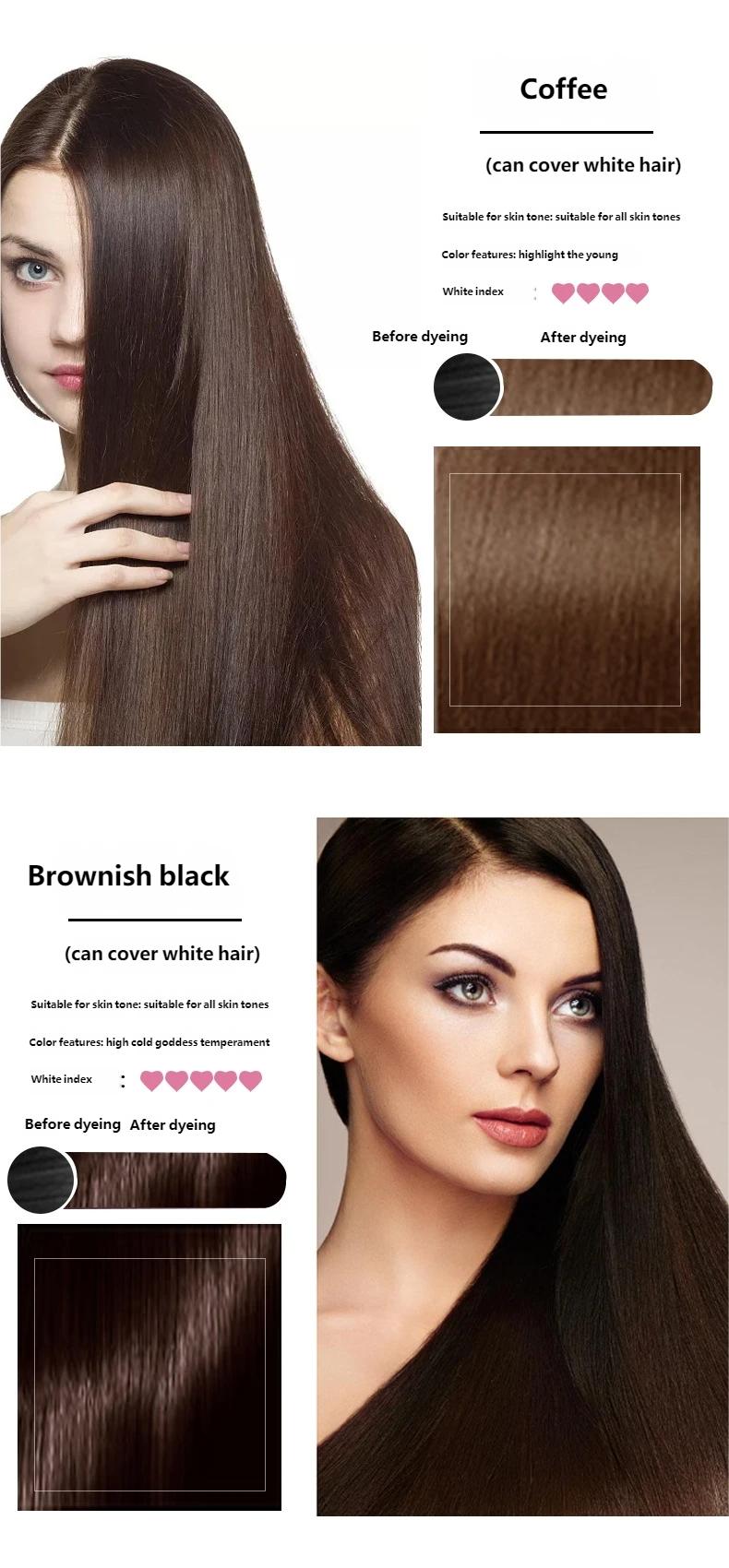 At-Home Hair Dye 500ML, Gentle Formula, Non-Sticky, Covers Hair, Unisex, Large Capacity, Recyclable, No Alcohol or Aerosol