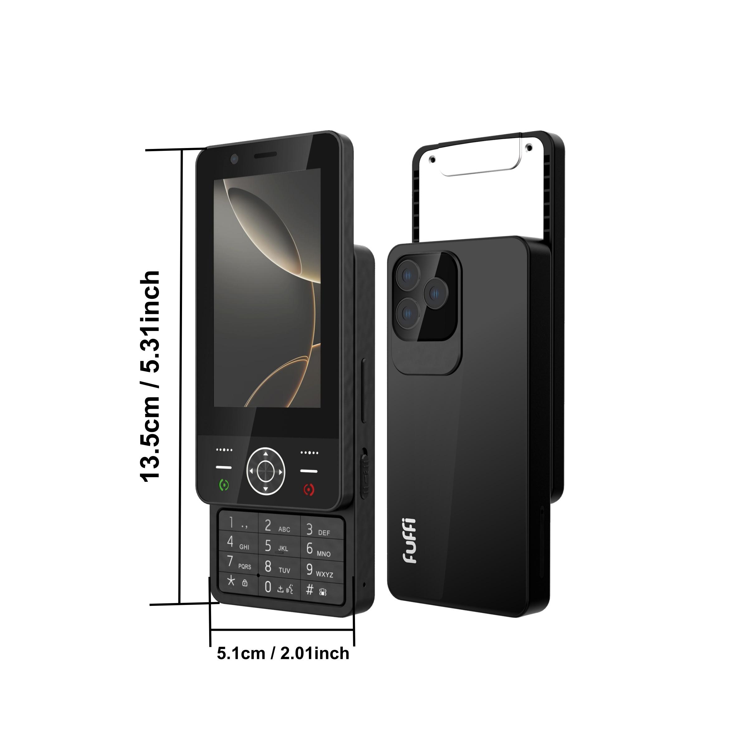 FUFFi-Sliding SmartPhone 4G Network, Mini 4.0 Inch Display, Dual Sim Card Slot, 2+16GB Storage, 2+2mp Camera, Ideal for Everyday Use