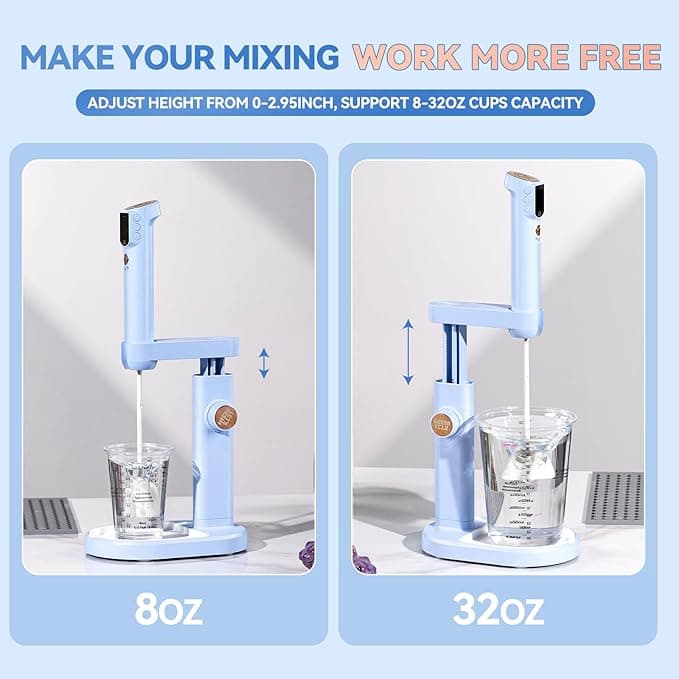 Upgraded Resin Mixer Master,3 Speeds Control Epoxy Mixer with AI Mode&HD Large Screen,Intelligent Resin Mixer Electric and Stand for Epoxy Resin,Resin Molds, Soap Making - Let's Resin