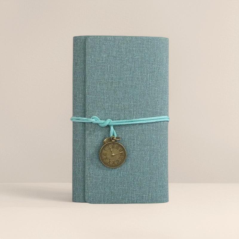 A6 Spiral Notebook Creative Design, Vintage Style Journal for Students, Includes 80 Sheets 160 Pages, Ideal for Notes & Meeting Records