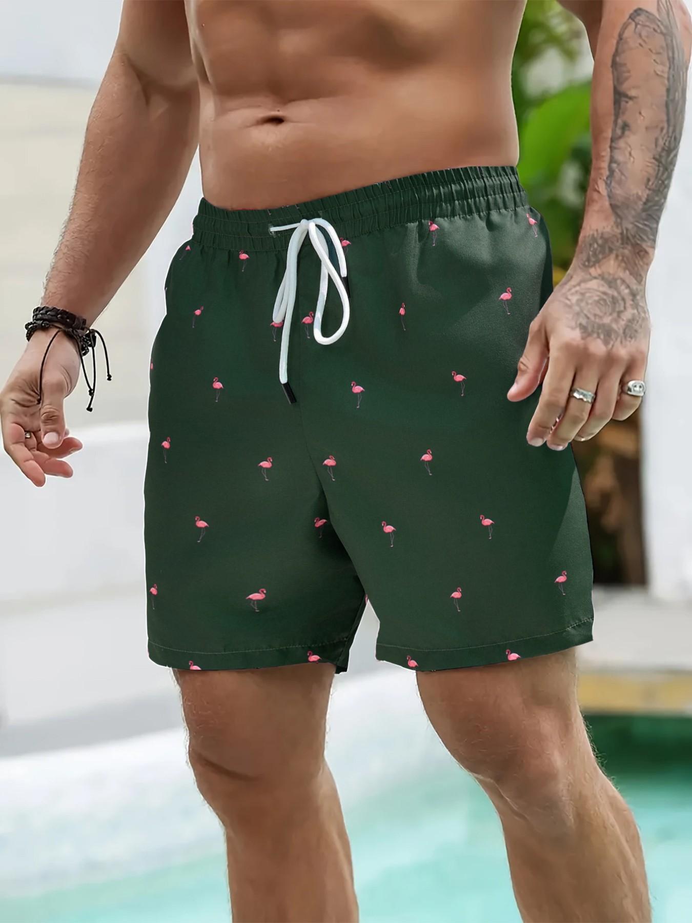 Men's Firebird Print Casual Shorts, Adjustable Waistband, Quick-Dry Breathable Fabric, Perfect Gift for Boyfriend or Brother