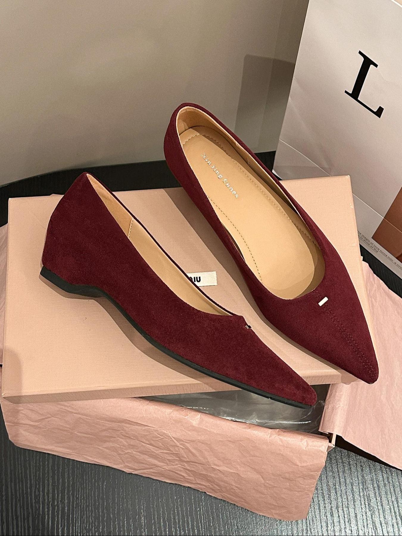 Women's Pointed Toe Flat Shoes, Elegant Textile Upper, Medium Width, All Season Fashion Sneakers, New Style Casual Footwear, Walking Shoes, Flats Shoes