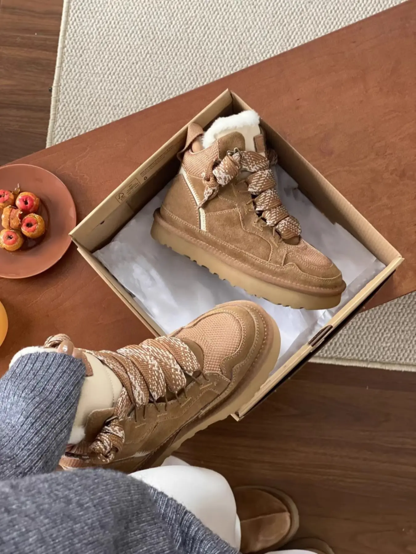 2026 New Women High Top Snow Boots, Fleece Lined Thick Sole, Warm Winter Sneaker Boots, Above Ankle, Textile Upper, Rubber Sole, Insulated Winter Footwear