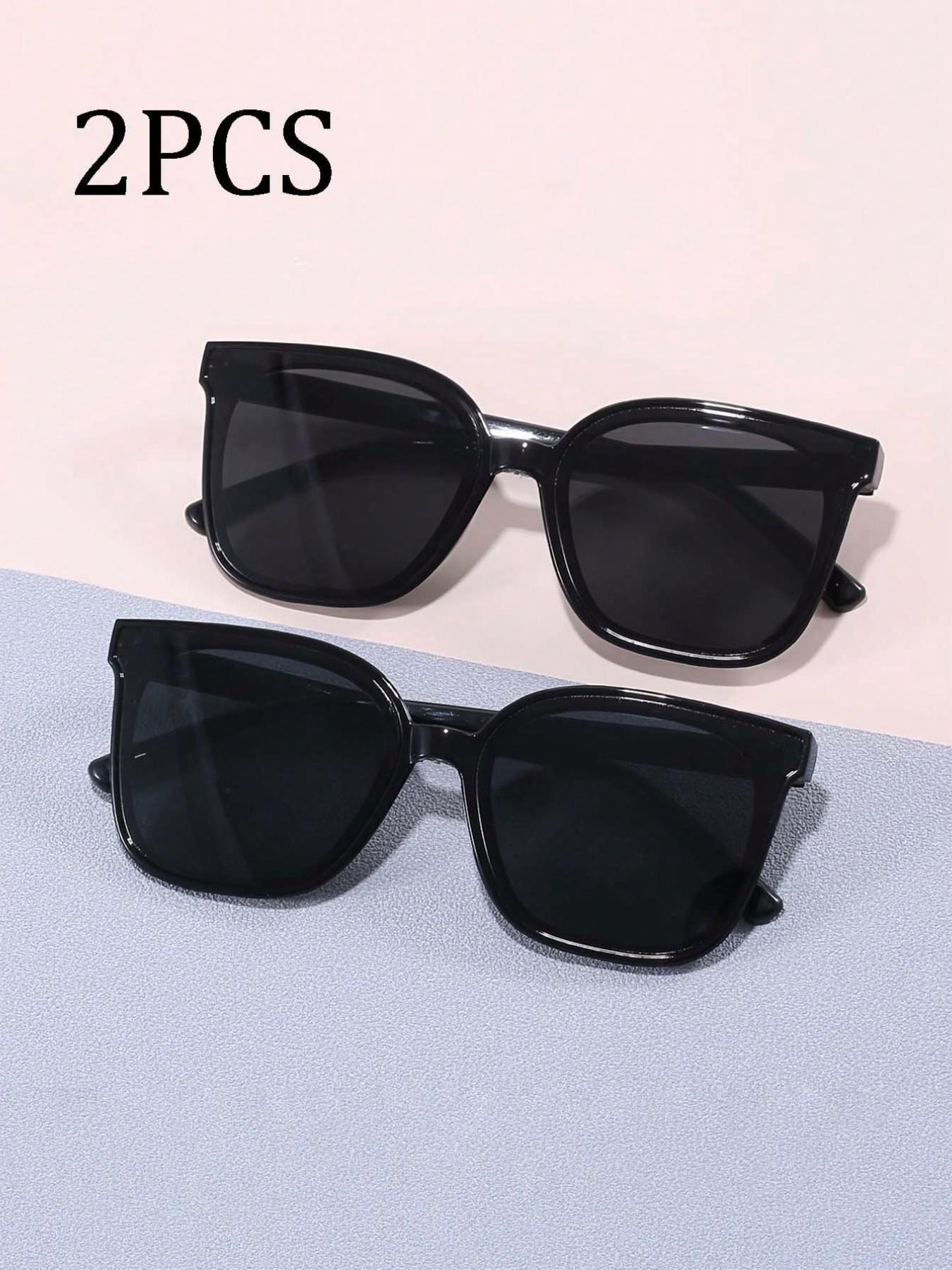 Vintage Square Kids Glasses, Casual Style PC Frame Lenses, Outdoor Hiking Decorative Eyewear, Children Fashion Sunglasses