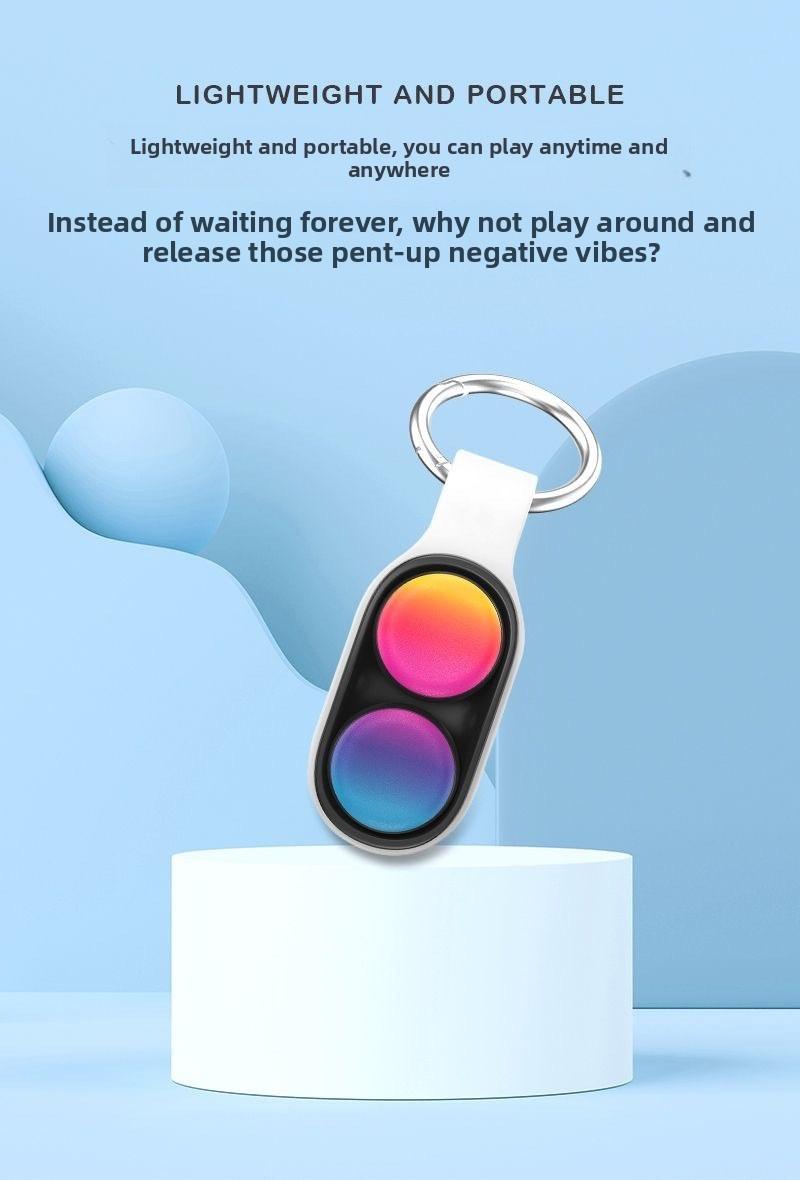New Finger Stress Relief Keychain, Technology Novelty Boredom Reducer Toy, Unique Anxiety Release Accessory