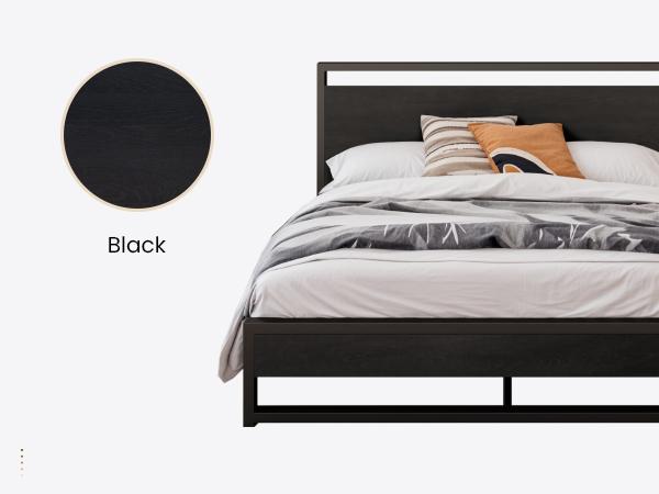 SHA CERLIN Bed Frame with Wooden Headboard,【Frame Only No Mattress】 Heavy Duty Metal Platform Bed, Single Platform Bed for Kids, No Box Spring Needed,Rustic Brown#ChristmasGifts#TikTokShopBlackFriday